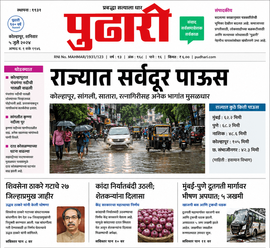 Pudhari newspaper